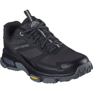 Skechers Skech-Air Sleek Envoy Leer Heren Zwart Wandelschoenen