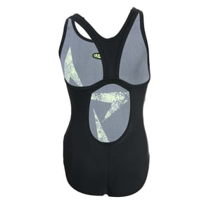 Girl's Speedo Infant Boomstar Flyback Swimsuit in Black yellow