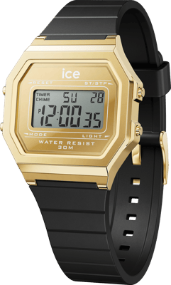 Ice Watch Ice Digit Retro - Metal Gold Mirror - Black Unisex's Black Watch 022731