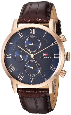 Tommy Hilfiger Kane herenhorloge Bruin 1791399
