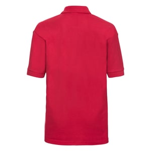Russell Poloshirt van katoen voor kinderen (Klassiek rood)