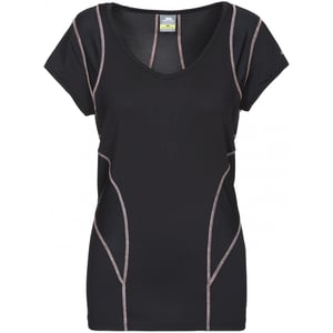 Trespass - Dames Erlin Korte Mouwen Sport T-Shirt (Zwart)