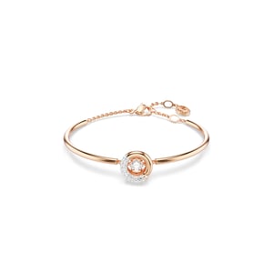 Swarovski 'Dextera' Dames Gouden Geplateerde Metalen Armband - Roze 5692259