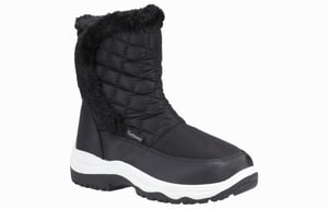 Cotswold Butterrow Textiel Dames Zwarte Winter Middelhoge Laarzen