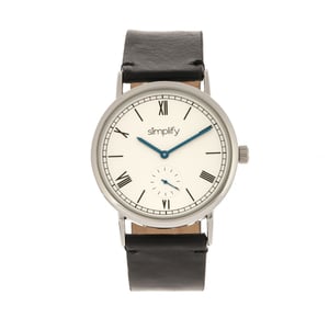 Vereenvoudig het 5100 horloge met leren band