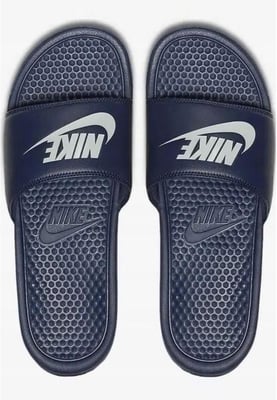 Nike Benassi Slip On Sliders in Midnght Navy