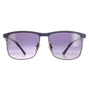 Police Rectangular Mens Matte Blue Gunmetal Blue Gradient SPL570N Crossover 2