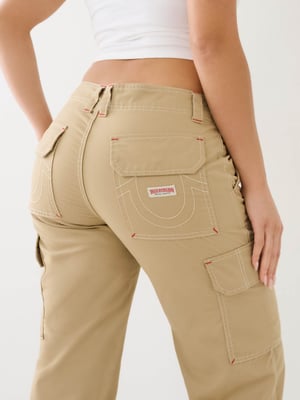 Military Single Needle Cargo Pant in Travertine