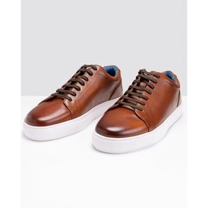 Oliver Sweeney Hayle Antiqued Calf Leather Mens Trainers