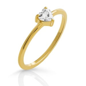 Orphelia 'Liefde' Dames 925 Sterling Zilveren Ring - Goud ZR-7531/G