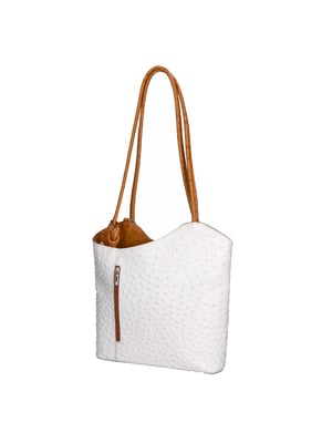 Gave Lux Rugzak vrouwen WHITE/COGNAC