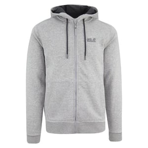 Jack Wolfskin Logo Heren Grijs Track Jacket