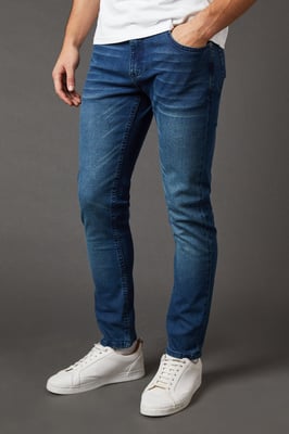 Blue Wash Skinny Fit Jeans