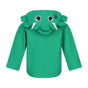 Regatta Waterdichte jas voor kinderen/Kinderen Stompy de dinosaurus (Jellybean Groen)