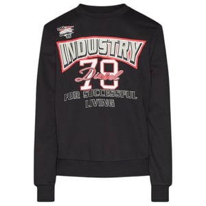 Diesel Industry 78 Logo Svart Sweatshirt