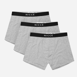 Nicce 3-Pack Stretch Waist Black/Grey Mens Alesi Boxer Shorts 0037 K001 0264