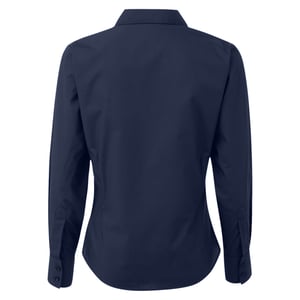 Premier Dames/Dames Popeline Blouse met Lange Mouwen (Marine)