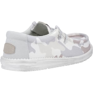 HEYDUDE Wally Washed Camo Polyester Båtskor i gråskala Desert Camo för män