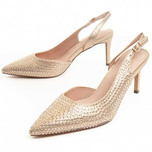 Montevita Heel Shoe Festshoe3 In Gold