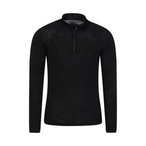 Mountain Warehouse Heren Merino II Base Layer Top (Zwart)