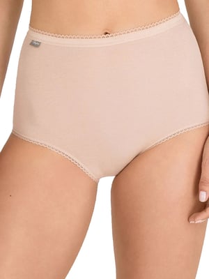 Cotton Stretch Maxi Brief 6 Pack - Beige
