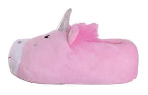 Childrens Pink Unicorn Plush Slippers | Gift for Her | Christmas - Pink