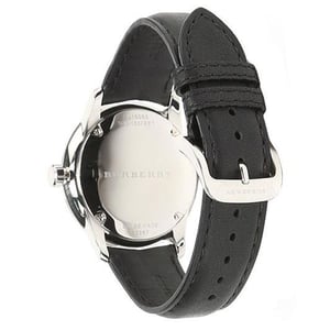 Burberry BU10000 Classic Round Beige Dial Black Leather herrklocka