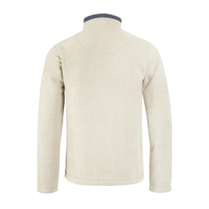 Weird Fish Mens Newark Grid Eco Friendly Quarter Zip Fleece Top (Ecru)
