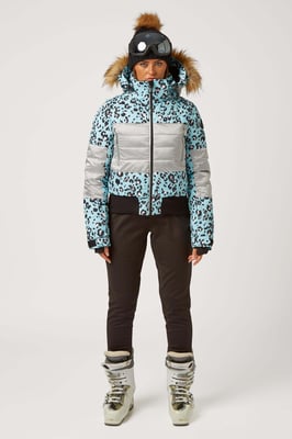 Fiore Hypadri Ski Jacket Disco Leopard Sky