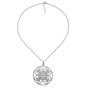 Orphelia Dames 925 Sterling Zilveren Ketting met Hangertje - Zwart ZH-6035/3