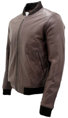 Varisty leren bomberjack