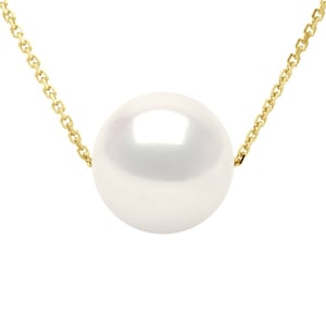 Ketting - Echte Cultiveerde Zoetwater Parel Ronde 9-10 mm