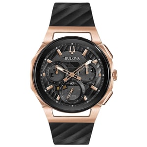 Bulova Curv herenhorloge Zwart 98A185