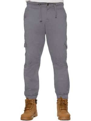 Enzo | Mens Cuffed Cargo Jean Joggers