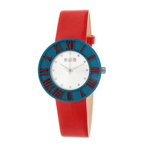 Crayo Prestige Uniseks horloge - groenblauw/rood