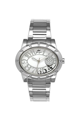 Yonger and Bresson: Silver Stainless Steel Watch