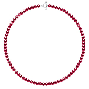 Halsband av äkta odlade sötvattenspärlor och runda 6-7 mm