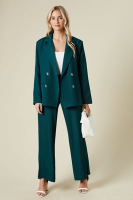 Elasticated Waist Straight Leg Trouser