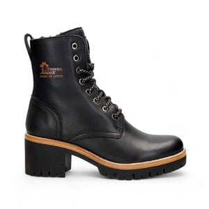 Panama Jack Women's Black Leather Padma B11 Ankle Boots