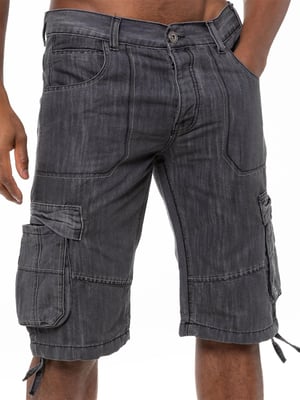 Enzo Heren Cargo Combat Denim Short