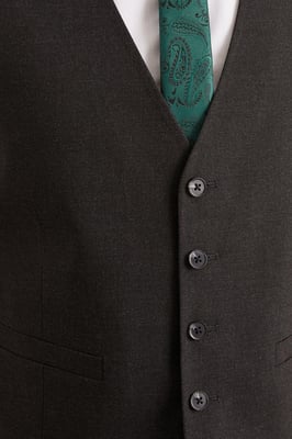 Tailored Fit Charcoal Essential Waistcoat