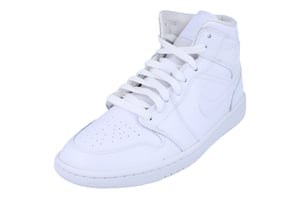 Nike Womens Air Jordan 1 Mid White Trainers