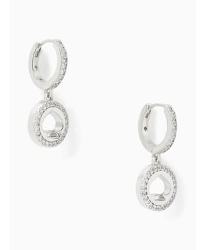 Pave Halo Huggies