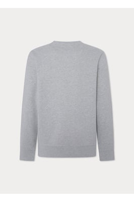 Heritage Hackett Logo Crew Sweat Grey Marl