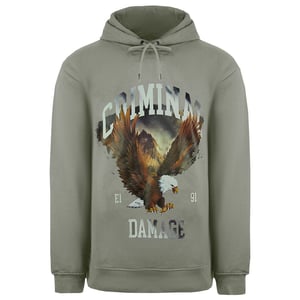 Criminal Damage Eagle Heren Grijs Hoodie
