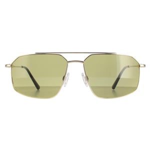 Serengeti Aviator Mens Shiny Light Gold Mineral Green 555nm Wayne