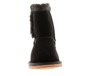 Hush Puppies Ashlyn Genuine Suede Bootie Slippers Black