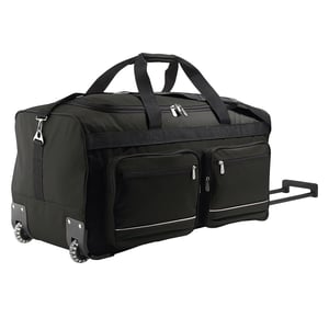 SOLS Voyager Rolling Travel Holdall Bag (Black)