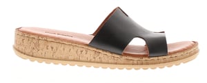 Hush Puppies Dames Sandalen Lage Hakken Eloise Leer Slip On zwart