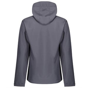 Regatta Venturer Jas met Kap en Zachte Shell Jas voor heren (Afdichting Grijs/Zwart)